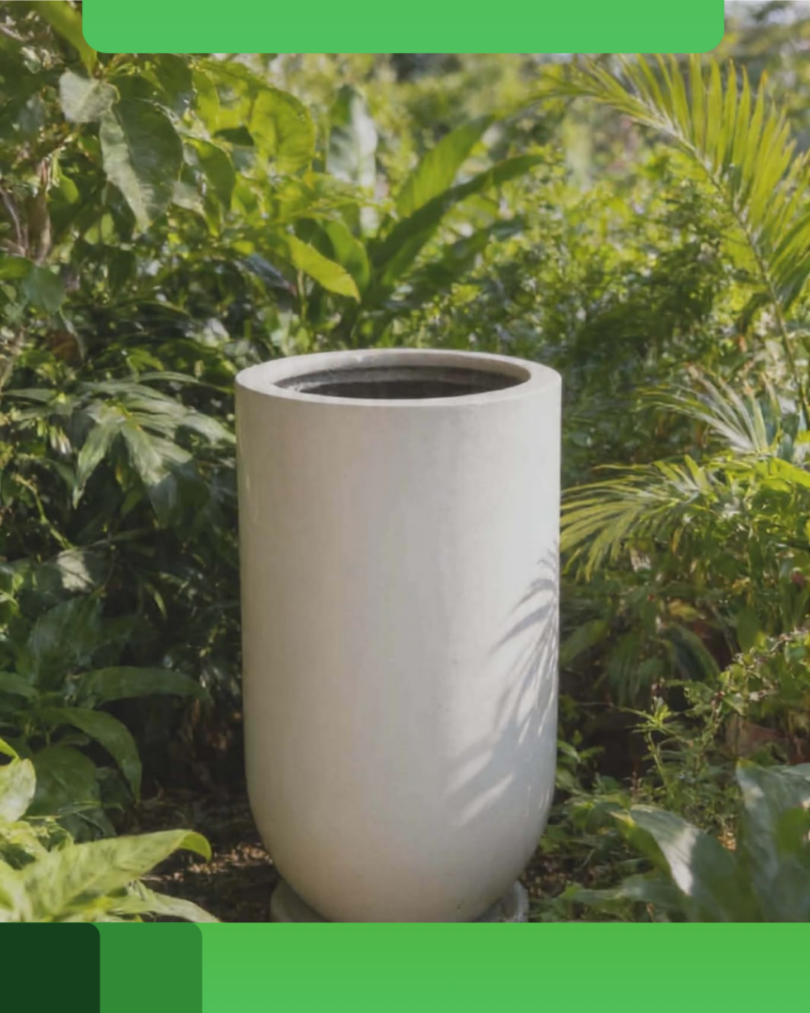 Landscaping concrete pots by WMS