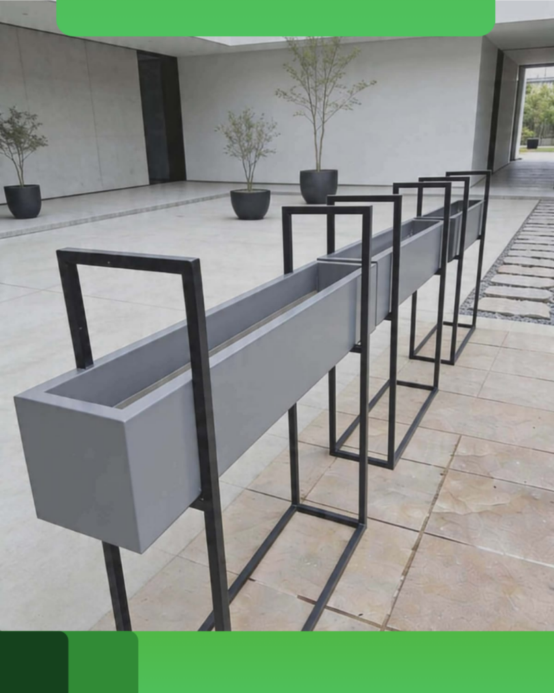 Large concrete pots by WMS